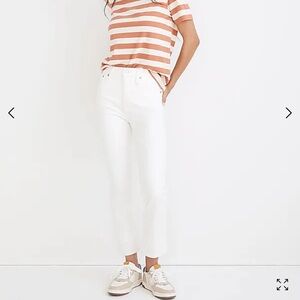 NWT Madewell The Curvy Perfect Vintage Jean in Tile White